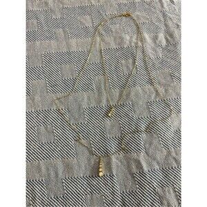 Delicate Gold Layered Necklace with Gem Accents